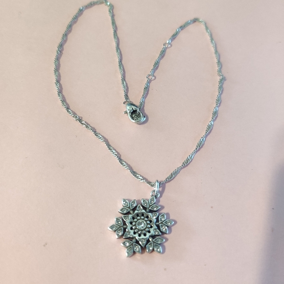 Brighton Swarovski Crystal Glint Snowflake Necklace - Picture 2 of 6